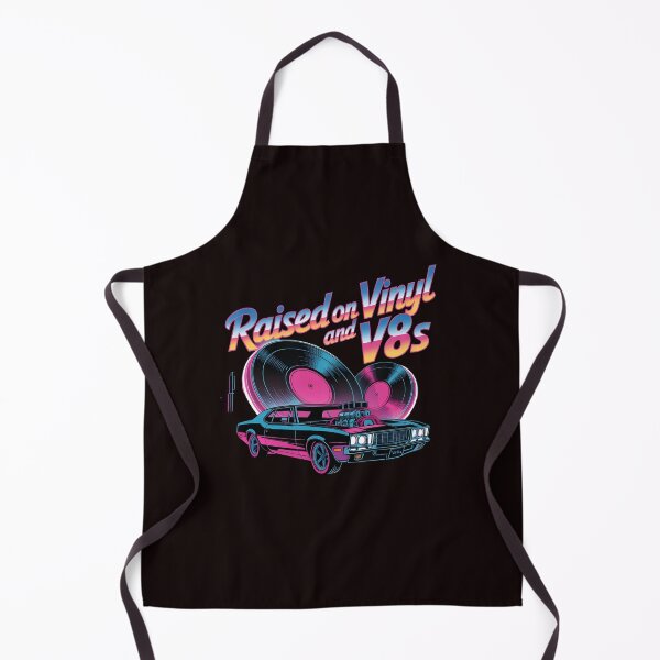 Item preview, Raised On Vinyl and V8s Retro Music Culture Design for Car Enthusiasts designed and sold by Redgiant87x.