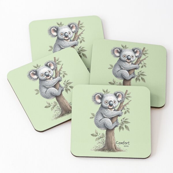 Item preview, Cute Koala Comfort Zone Tree Hugger Design designed and sold by UrbanPrts.