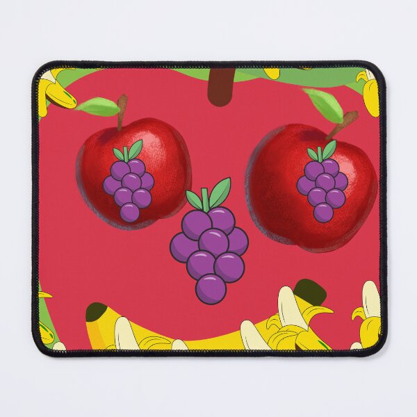 Item preview, Funny Fruit Face Apple Banana Grapes Pop Art Green Art Print designed and sold by Extremeallie.