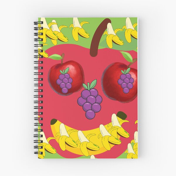 Item preview, Funny Fruit Face Apple Banana Grapes Pop Art Green Art Print designed and sold by Extremeallie.
