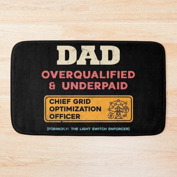 Item preview, Dad Overqualified Underpaid Grid Officer Funny designed and sold by d247.