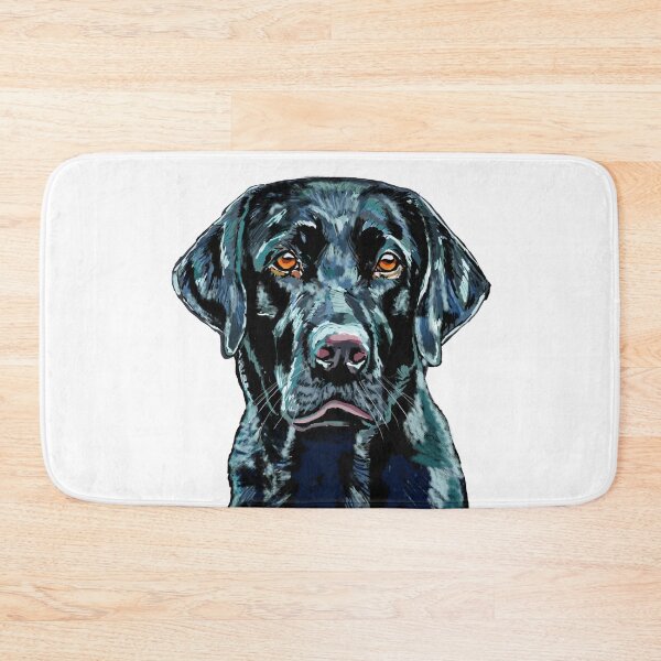 Artikelvorschau, Schwarzer Labrador Aquarell entworfen und verkauft von BlueCava.