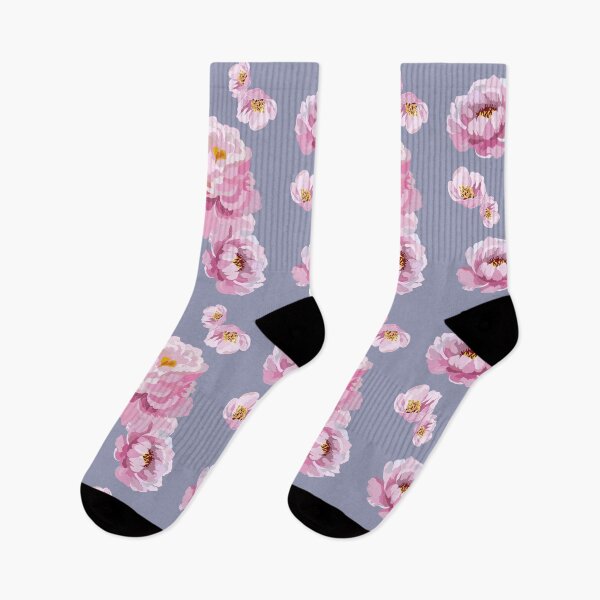 Item preview, Pink Peonies on Periwinkle designed and sold by The Painted Lamb.