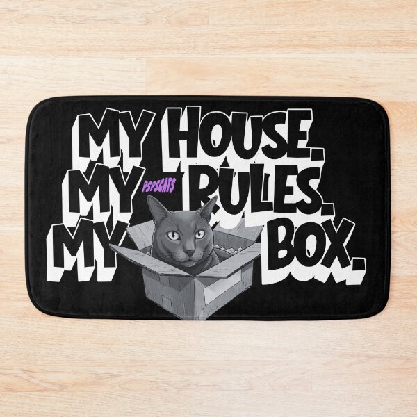 Item preview, My house. My rules. My box - Cat designed and sold by psps-cats.