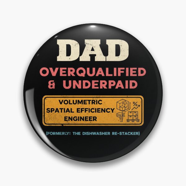Item preview, Dad Overqualified Underpaid Engineer Humor designed and sold by d247.