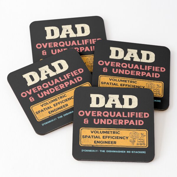Item preview, Dad Overqualified Underpaid Engineer Humor designed and sold by d247.