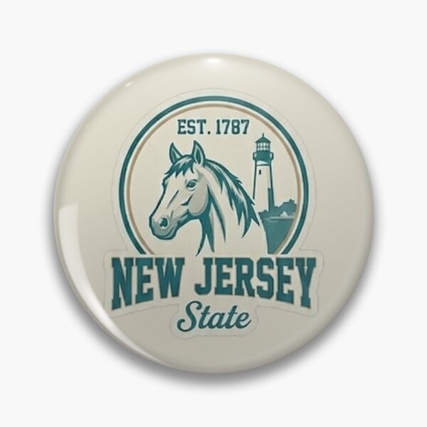 Item preview, New Jersey State - Vintage Coastal Horse Crest designed and sold by The True American.