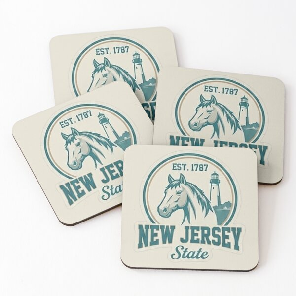 Item preview, New Jersey State - Vintage Coastal Horse Crest designed and sold by The True American.