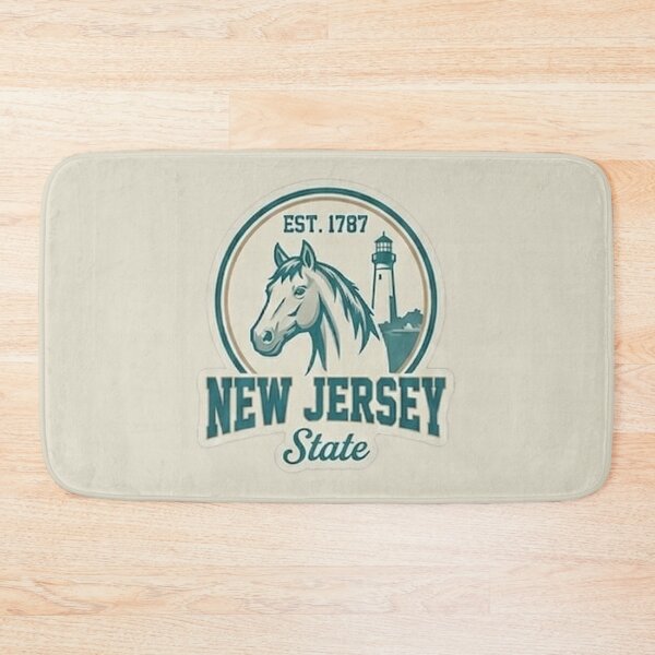 Item preview, New Jersey State - Vintage Coastal Horse Crest designed and sold by The True American.