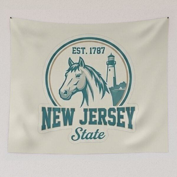 Item preview, New Jersey State - Vintage Coastal Horse Crest designed and sold by The True American.