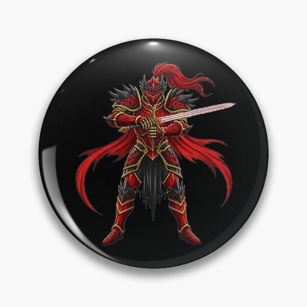 Item preview, Epic Red Armored Fantasy Knight Warrior designed and sold by UrbanPrts.