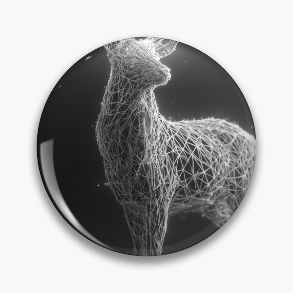 Item preview, Wireframe Deer With Glowing Antlers designed and sold by Visual Foundry.