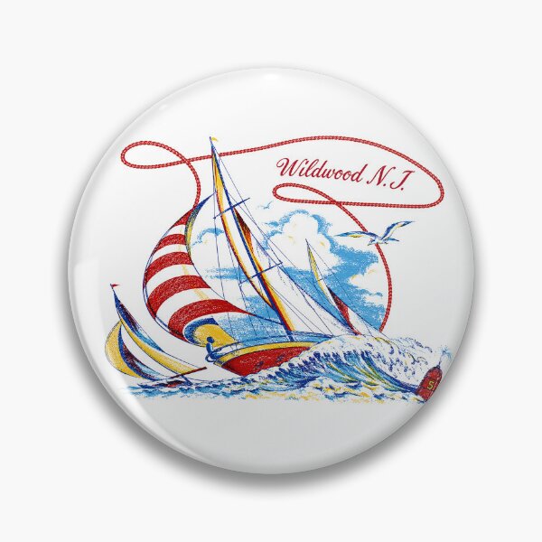 Item preview, 1950's Wildwood NJ Kids Souvenir Graphic Sailboat  designed and sold by Tonyv773.