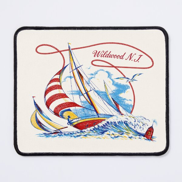 Item preview, 1950's Wildwood NJ Kids Souvenir Graphic Sailboat designed and sold by Tonyv773.