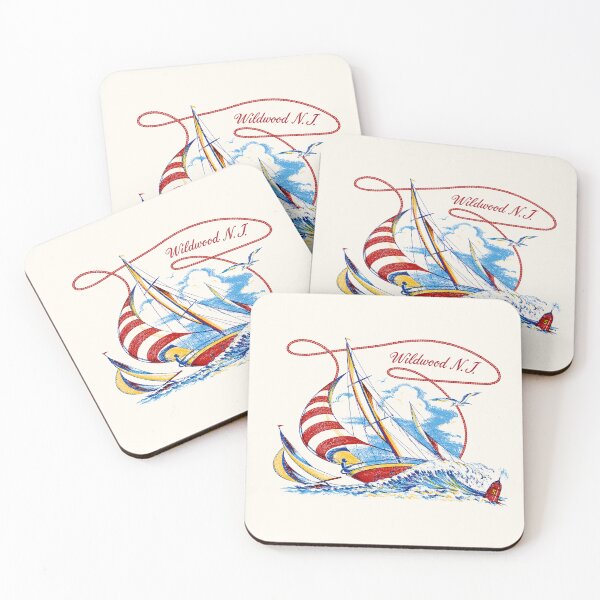 Item preview, 1950's Wildwood NJ Kids Souvenir Graphic Sailboat  designed and sold by Tonyv773.
