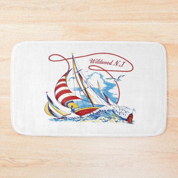 Item preview, 1950's Wildwood NJ Kids Souvenir Graphic Sailboat  designed and sold by Tonyv773.