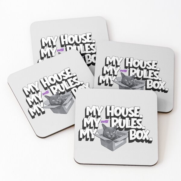 Item preview, My house. My rules. My box - Cat designed and sold by psps-cats.