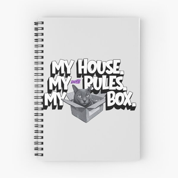 Item preview, My house. My rules. My box - Cat designed and sold by psps-cats.