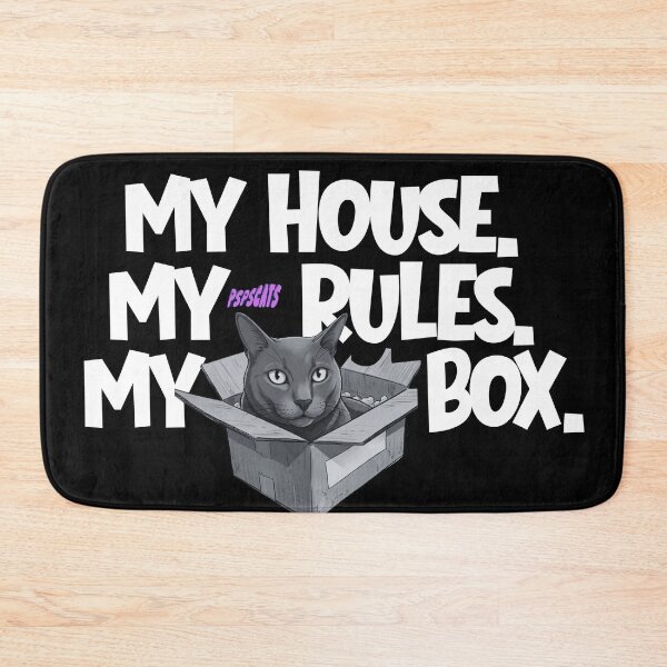 Item preview, My house. My rules. My box - Cat designed and sold by psps-cats.