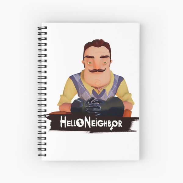 Hello Neighbor Spiral Notebooks Redbubble - hello neighbors creepy elevator roblox youtube