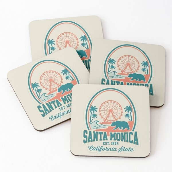 Item preview, Santa Monica California State - Vintage Bear Pier Sunset designed and sold by The True American.