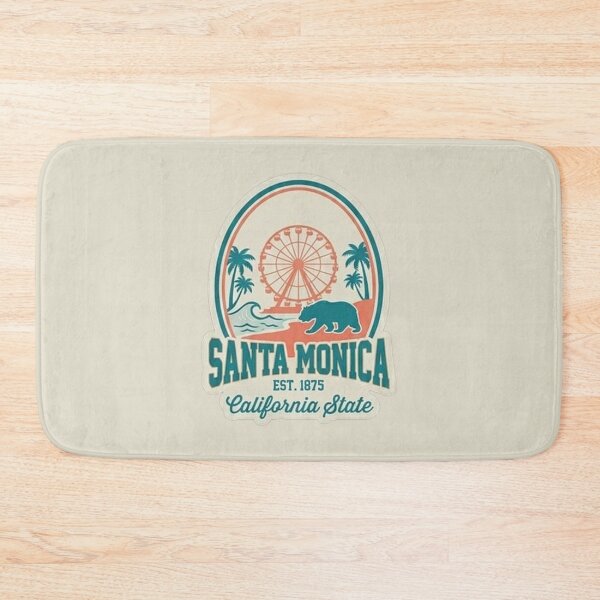 Item preview, Santa Monica California State - Vintage Bear Pier Sunset designed and sold by The True American.
