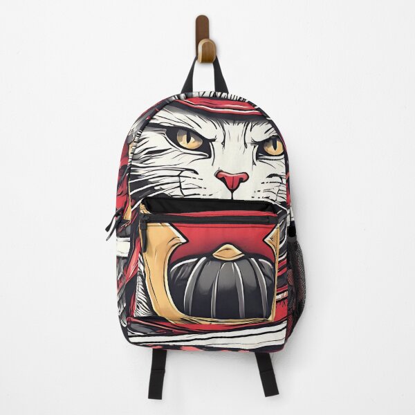 Item preview, Samurai Cat Warrior Honor Japanese Design designed and sold by UrbanPrts.