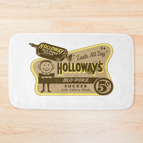 Item preview, Holloway’s Slo-Poke Sucker” candy advertisement artwork featuring retro typography designed and sold by PIXEL POP DESIGNS - Beyond the Norm!.
