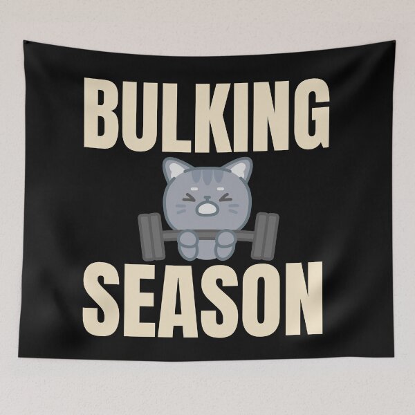 Item preview, Funny Gym Cat Vintage T-Shirt – Bulking Season designed and sold by WildTrace.