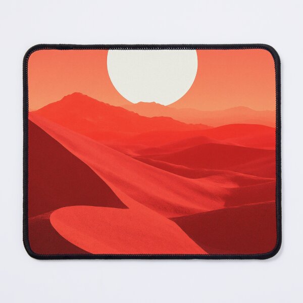 Item preview, Red Desert Landscape With Rising Sun designed and sold by Visual Foundry.
