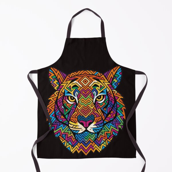 Item preview, Psychedelic Tribal Tiger Colorful Mandala designed and sold by QuirkyCloud Designs.