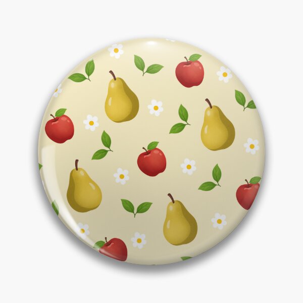 Item preview, Cute Apples and Pears Cottagecore Pattern designed and sold by katemaxi.