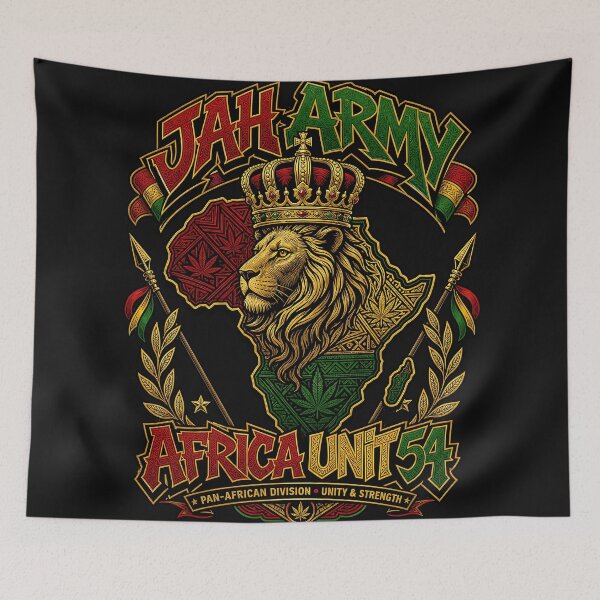 Item preview, JAH ARMY AFRICA UNIT 54 designed and sold by SavvyEarth.