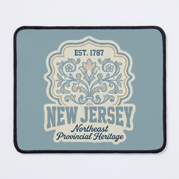 Item preview, New Jersey Northeast Provincial Heritage - Vintage Baroque Floral Crest designed and sold by The True American.
