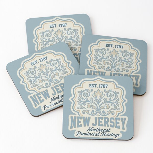 Item preview, New Jersey Northeast Provincial Heritage - Vintage Baroque Floral Crest designed and sold by The True American.