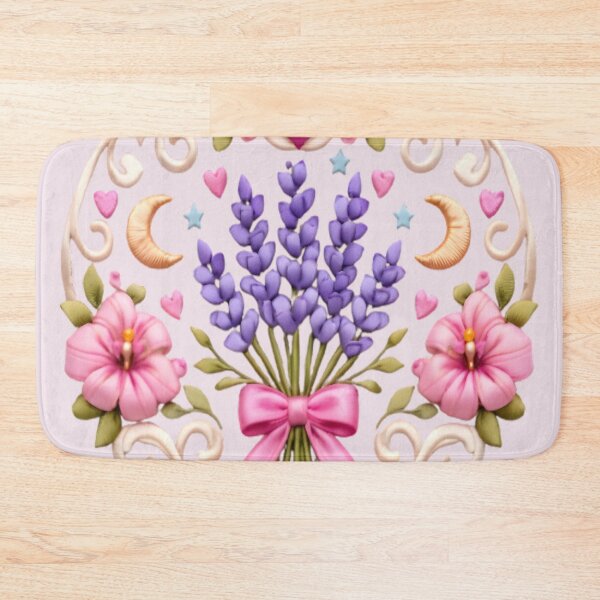 Item preview, Lavender Bouquet In Ribbon Embroidery Design designed and sold by Romanticyvoz.