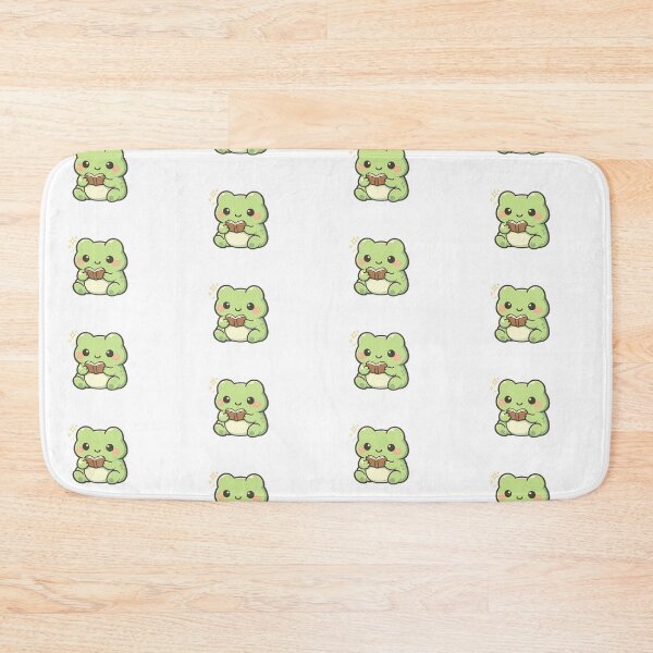 Item preview, Kawaii Frog Reading Book Cute Cottage core Frog Sticker designed and sold by ChillTofu.