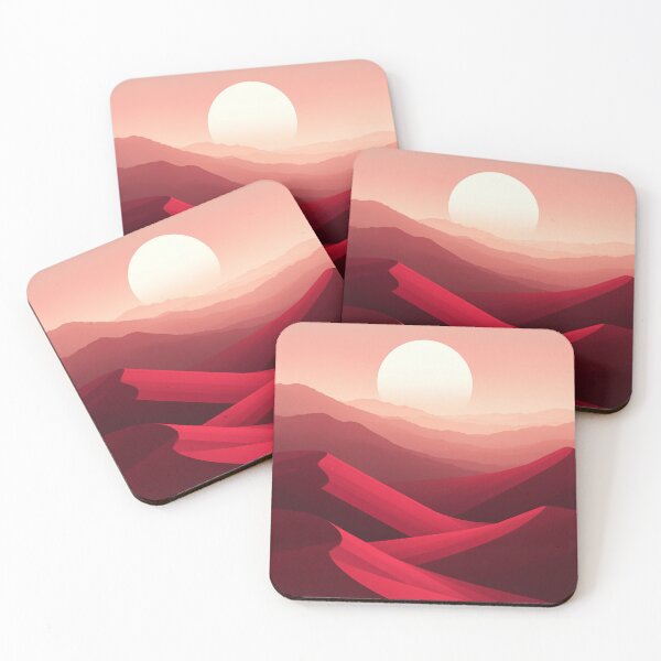 Item preview, Desert Sunset Mountain Landscape Illustration designed and sold by Visual Foundry.