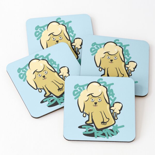 Item preview, Funny Sit Stay Drink Dog Beer Design | Cute Dripping Brew Meme Art designed and sold by OkanaganSundays.
