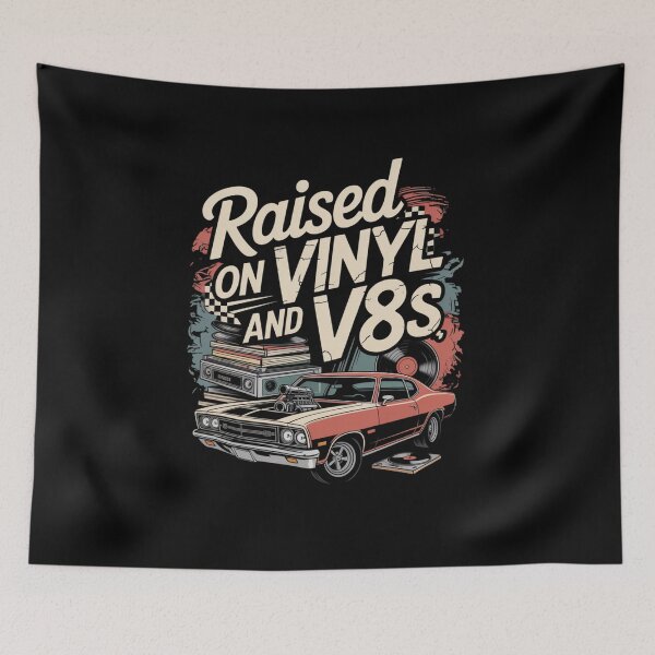 Item preview, Raised On Vinyl and V8s designed and sold by Naitsebas.