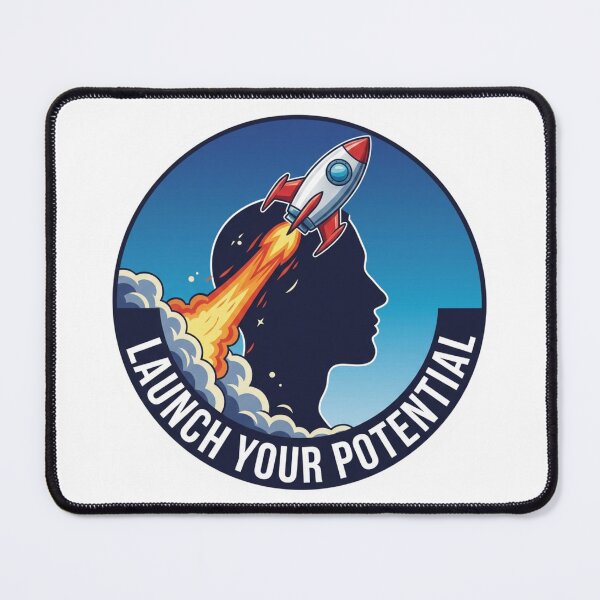 Item preview, Launch Your Potential Rocket Mindset Design | Motivational Space Growth Illustration designed and sold by Altair_.
