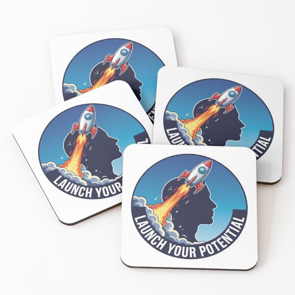 Item preview, Launch Your Potential Rocket Mindset Design | Motivational Space Growth Illustration designed and sold by Altair_.