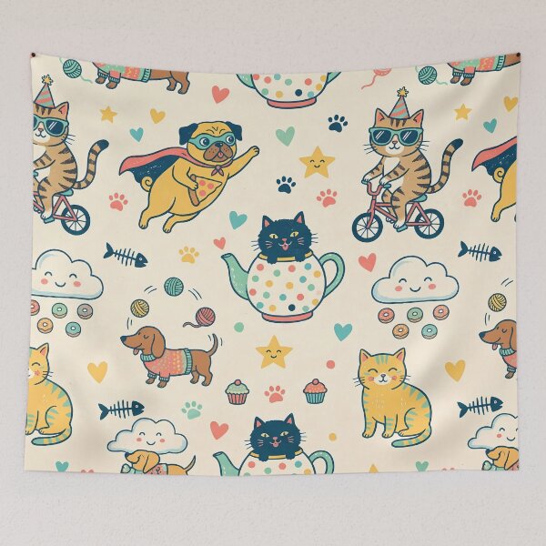 Item preview, Whimsical Animal Illustrations Playfulness Charm Imaginative Art designed and sold by ART ATTACK ZONE.