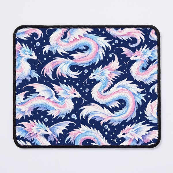 Item preview, Trans Pride Sea Dragons Pattern Art designed and sold by EchoPrint Co..