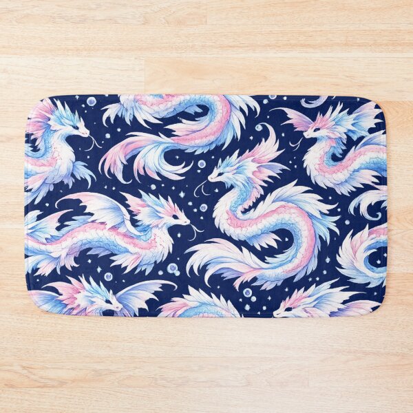 Item preview, Trans Pride Sea Dragons Pattern Art designed and sold by EchoPrint Co..