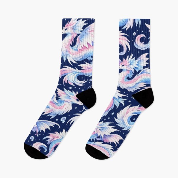 Item preview, Trans Pride Sea Dragons Pattern Art designed and sold by EchoPrint Co..