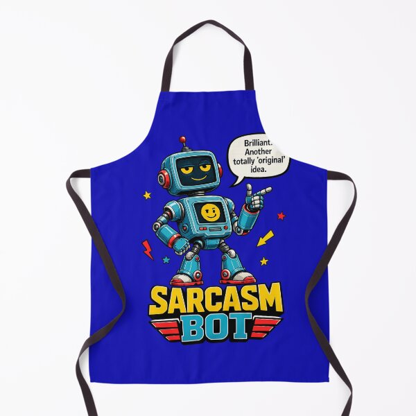 Item preview, Sarcasm Bot Brilliant Original Idea Funny Robot Design designed and sold by ArtComixHaven.