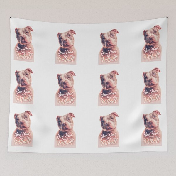 Item preview, You Had Me At Pitbull - Cute Realistic Dog Portrait designed and sold by My Pitbull Place.
