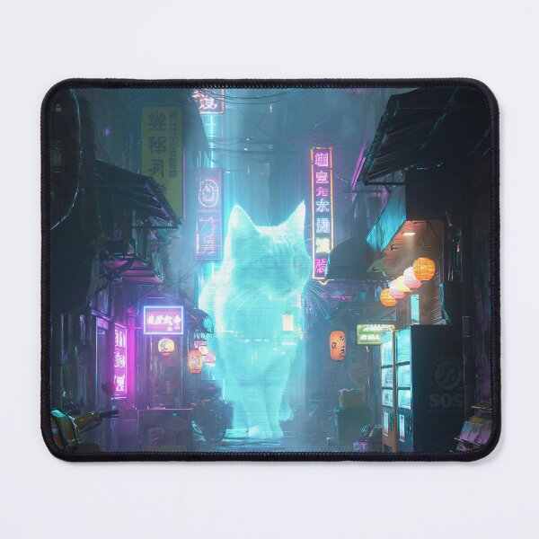 Item preview, Neon Cat Cyberpunk Alley designed and sold by Visual Foundry.