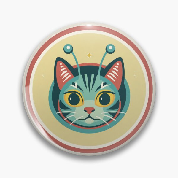 Item preview, Atomic Age Alien Cat Mascot designed and sold by Cosmic Cactus.